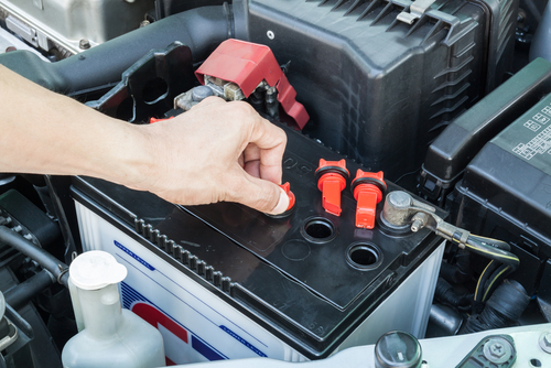 Disconnecting and removing the old car battery