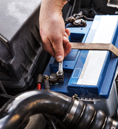 remove clamps from car battery