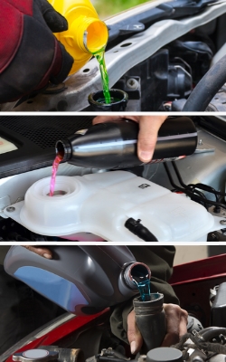 colours of engine coolant