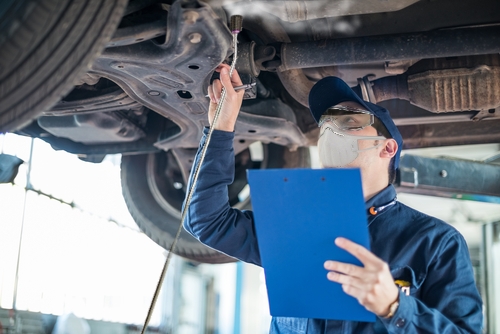 abrasive blasting of underseal