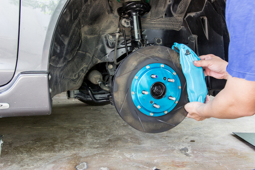 driving sounds when brake caliper is dry