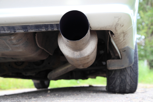 exhaust noise when leaking