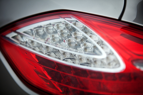 LED headlights direction to the rear