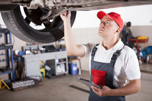Headlight beam adjuster check