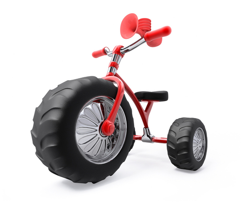 children's bicycles on bicycle carrier