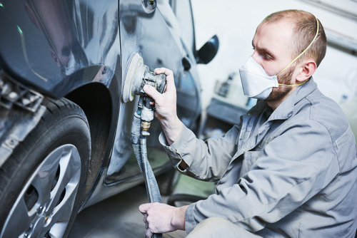 how to sand car body