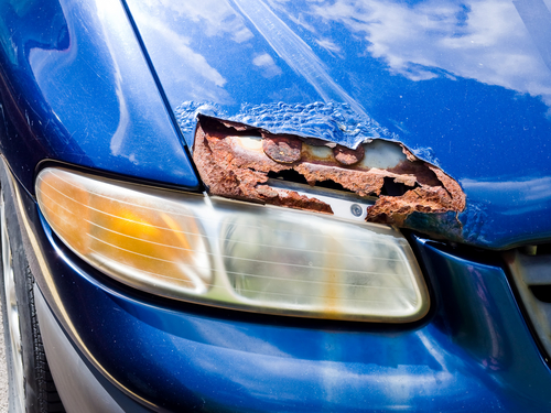 replacement of car body parts in case of rust