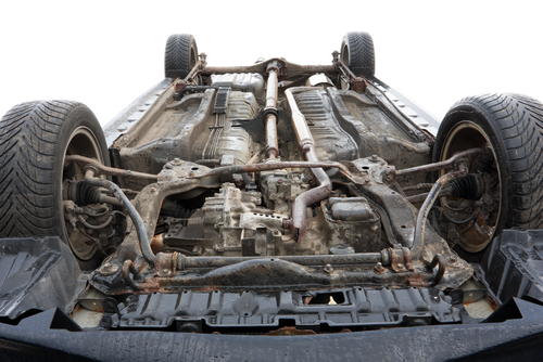 Rust spots on the vehicle body