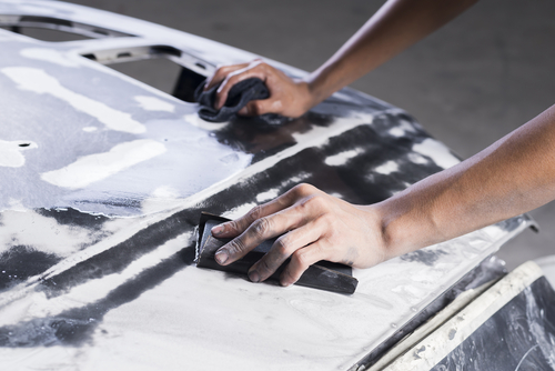 how to fill rust spots on a car