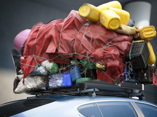 Safe and proper loading of a roof box