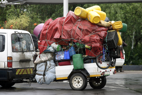 Mind the centre of gravity with load securing