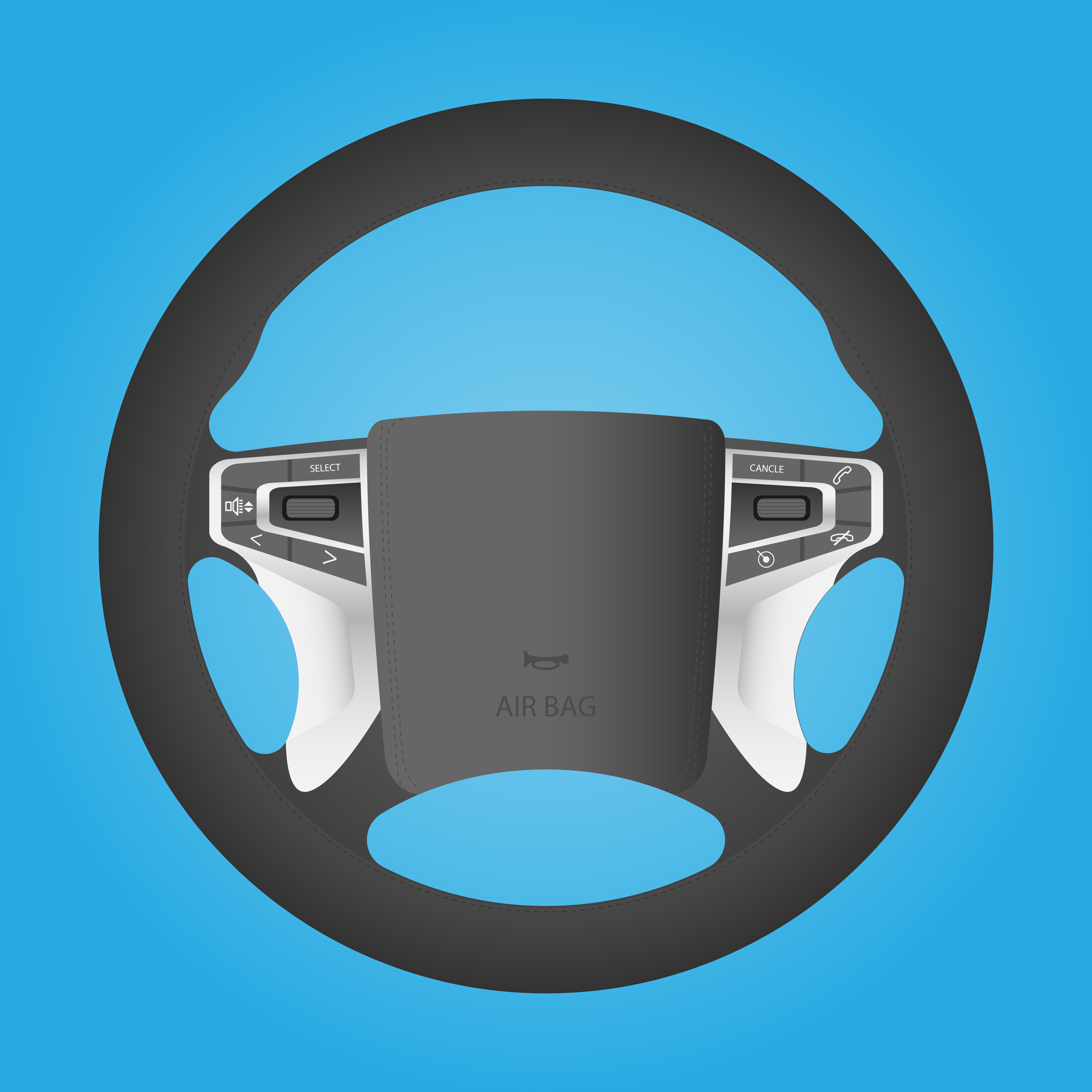 Possibilities of a multifunctional steering wheel