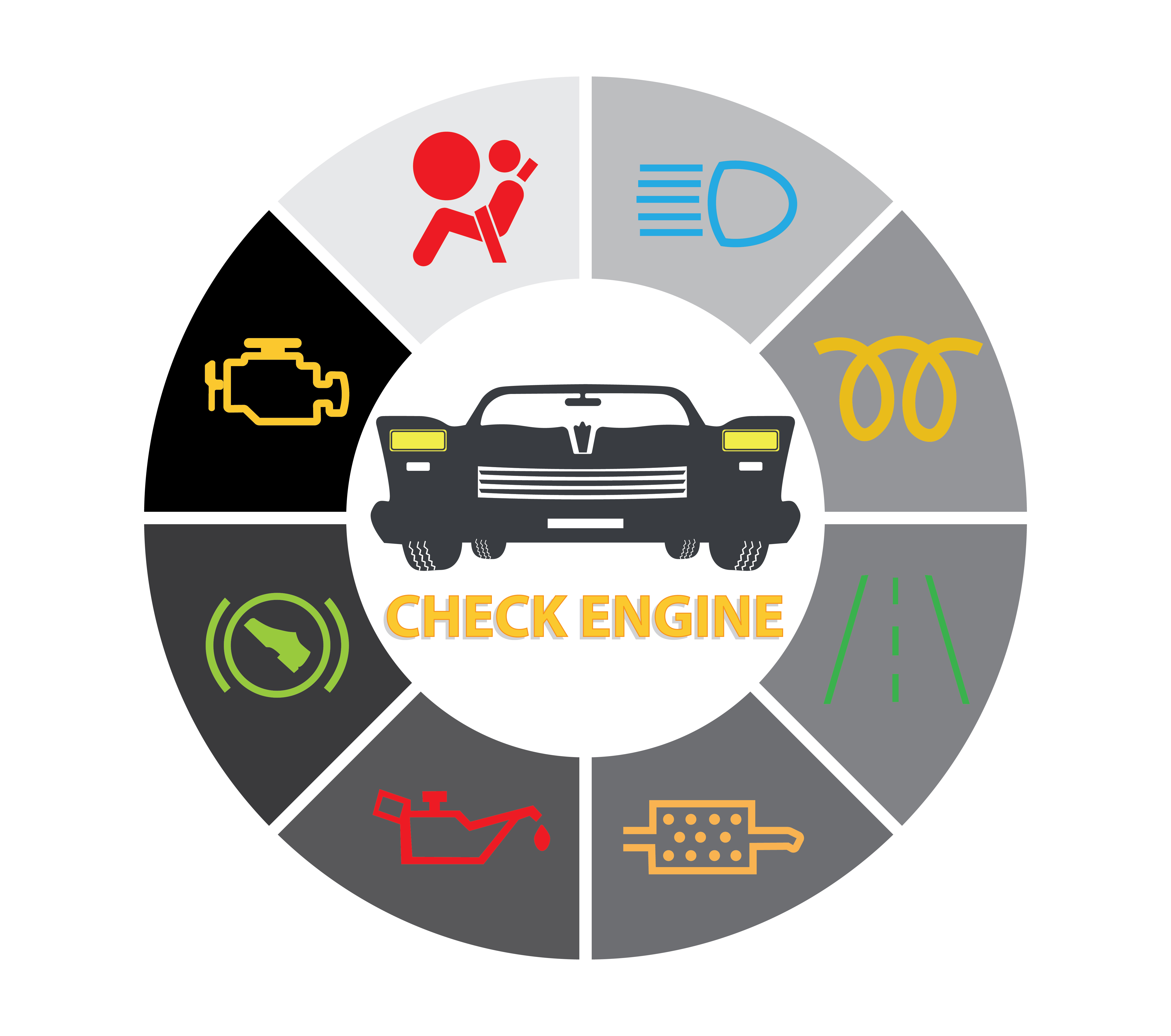 engine lights on OBD2