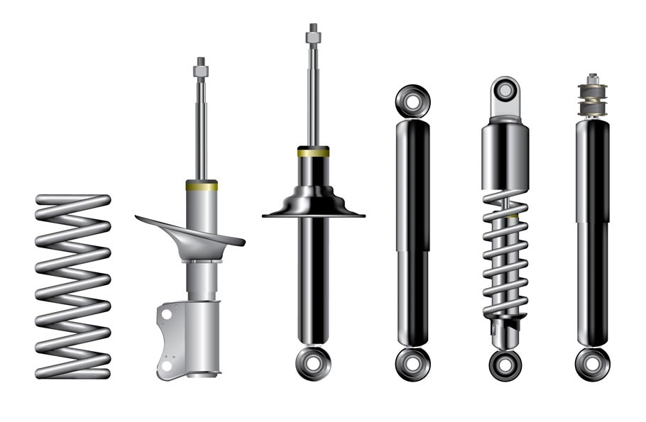 spiral coils shock absorber
