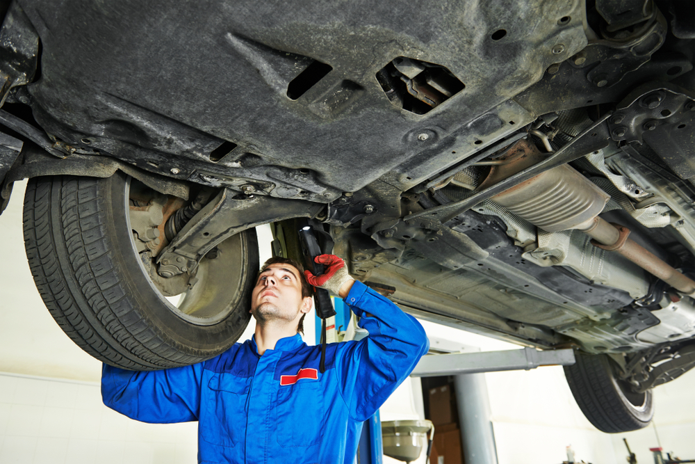 drain hole in the underbody
