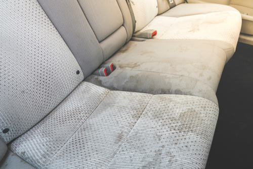 clear out and take apart the car interior