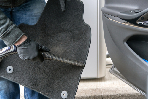 how to clean car footwell carpets