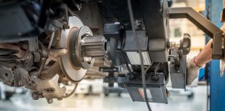 When is it appropriate to grind a brake disc?