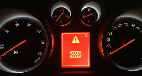 DPF warning light