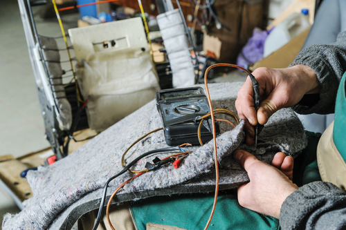 wiring of the seat heating