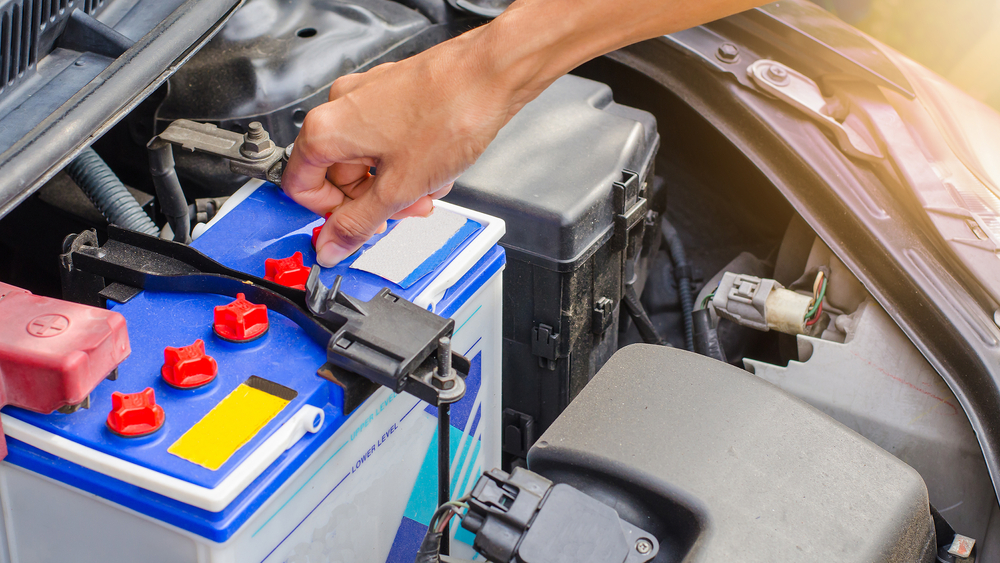 check battery for starting problems