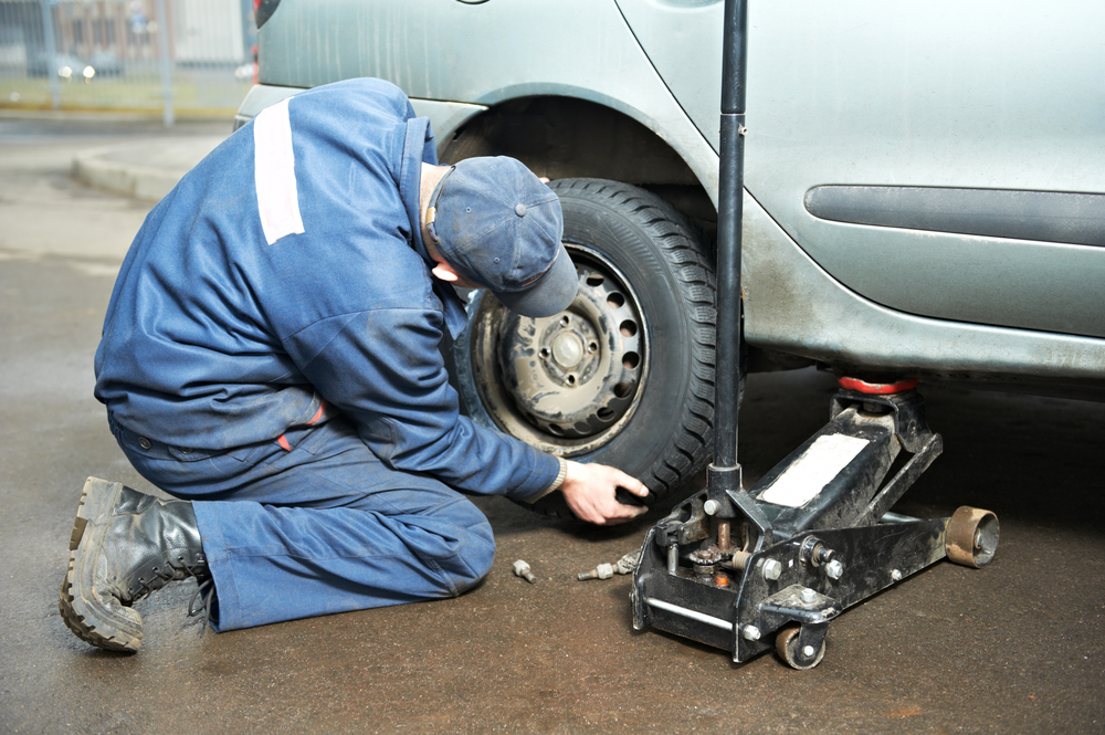 tyres on the front axle