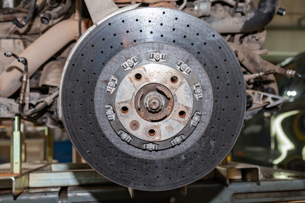 Perforated brake discs in certified brand quality
