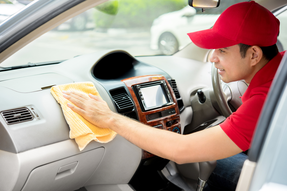 Cleaning before car sales