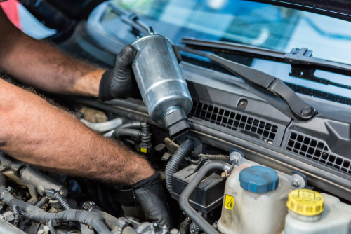 Install the new diesel filter