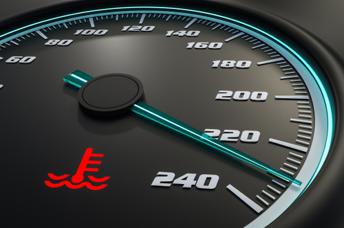 increase in engine temperature