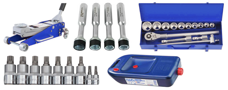 Tools required for the drive shaft replacement
