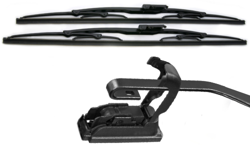 wiper with hook mounting