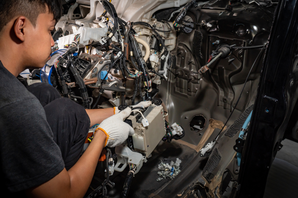 replacing components in the wiring harness