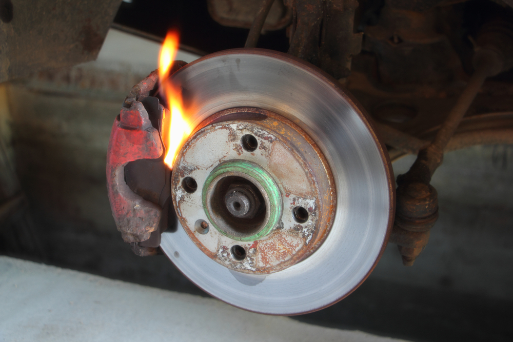 brake disc overheating