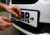 How to change number plate